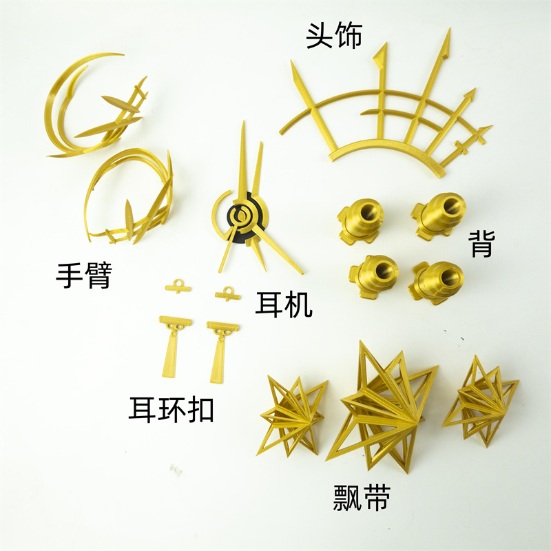 Cosplay Prop 3D Print Settings - コスプレヘッドウェアセット,コスプレヘッドギア,アンチェーンコスチュームアクセサリー,ヘッドクリップ,1セット
