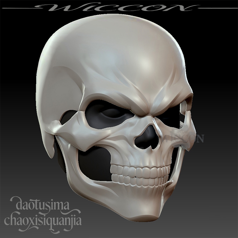 3Dプリントされたポリ乳酸製スカルヘルメットマスク、パンクホ - Cosplay Prop 3D Print Settings のレビューと価格