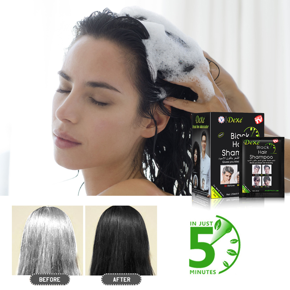 10 個の高速黒髪シャンプー高速黒髪染めハーブ自然な色復元染 - Hair Spray Color のレビューと価格