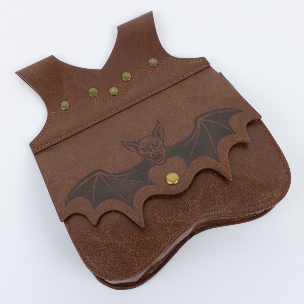 ハロウィーン風、中世風のPUレザー製ウエストバッグ。コウモリ - Cosplay Prop のレビューと価格