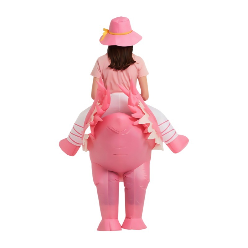 ピンクのフラミンゴの着ぐるみ、膨らませて着るコスチューム、漫 - Cosplay Prop のレビューと価格