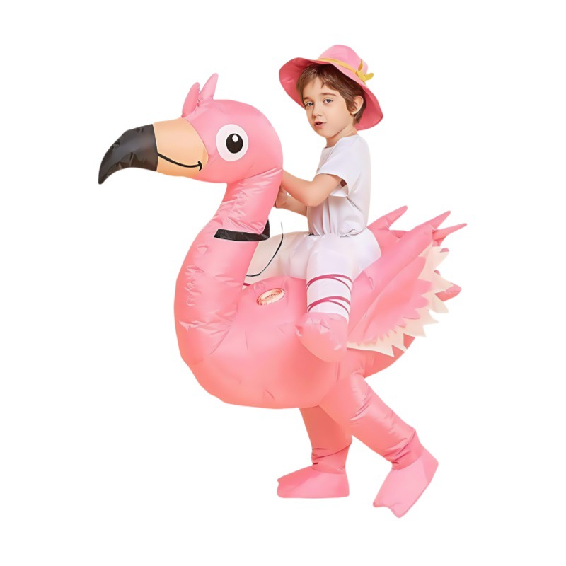 ピンクのフラミンゴの着ぐるみ、膨らませて着るコスチューム、漫 - Cosplay Prop のレビューと価格