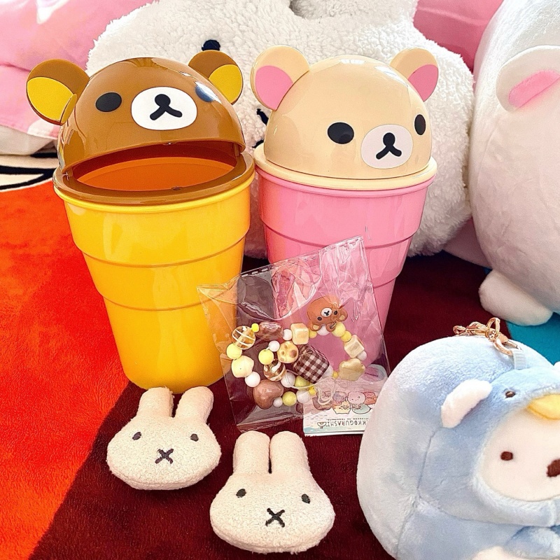 リラックマ カップ型フリップカバー デスクトップゴミ箱 収納 - Cosplay Fire Prop のレビューと価格