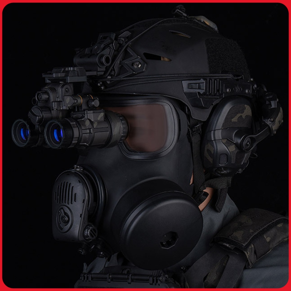 ガスマスク用フィルターカートリッジ、ナイロン製、黒色。コスプ - Prop En Cosplay のレビューと価格