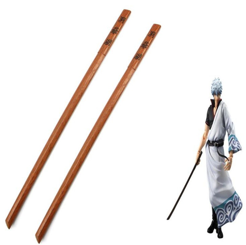 100cm坂田銀時刀銀魂刀玩具刀コスプレ武器木製小道具安全ロ - Cosplay Prop Dagger のレビューと価格