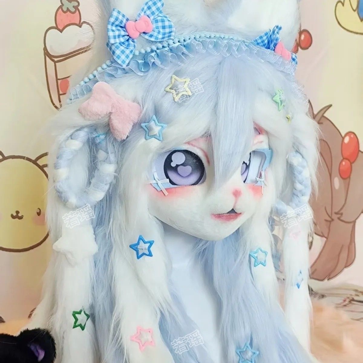 カスタム OC デザイン猫ケモノ毛皮スーツヘッド手作りレース - Cosplay Prop Making のレビューと価格