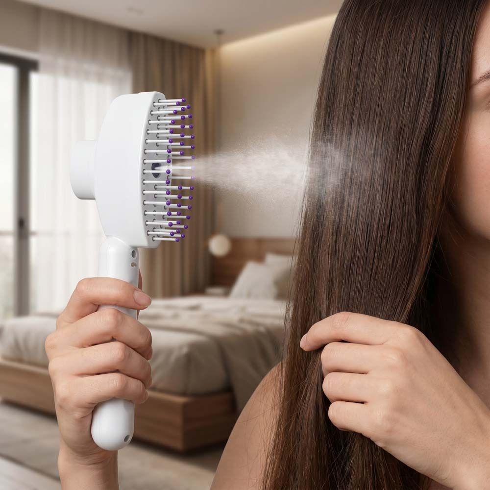 多機能赤色光スプレーマッサージコーム　アンチフリッズ　大容量 - Hair Spray Color のレビューと価格